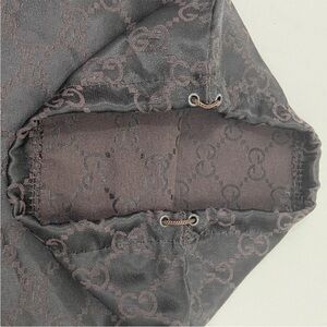 Gray Patterned dust bag silk for big bag or clutch 15in